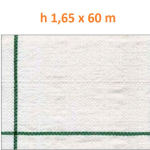 Telo per Pacciamatura  Bianco Quadrettato Tessuto Polipropilene Antistrappo - mt 60 x 1,65  H