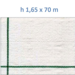 Telo per Pacciamatura  Bianco Quadrettato Tessuto Polipropilene Antistrappo - mt 70 x 1,65  H
