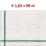 Telo per Pacciamatura  Bianco Quadrettato Tessuto Polipropilene Antistrappo - mt 90 x 1,65  H