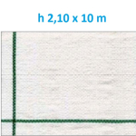 Telo per Pacciamatura  Bianco Quadrettato Tessuto Polipropilene Antistrappo - mt 10 x 2,10  H