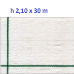 Telo per Pacciamatura  Bianco Quadrettato Tessuto Polipropilene Antistrappo - mt 30 x 2,10  H