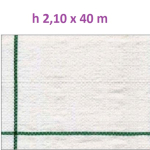 Telo per Pacciamatura  Bianco Quadrettato Tessuto Polipropilene Antistrappo - mt 40 x 2,10  H