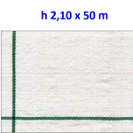 Telo per Pacciamatura  Bianco Quadrettato Tessuto Polipropilene Antistrappo - mt 50 x 2,10  H