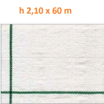 Telo per Pacciamatura  Bianco Quadrettato Tessuto Polipropilene Antistrappo - mt 60 x 2,10  H