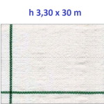 Telo per Pacciamatura  Bianco Quadrettato Tessuto Polipropilene Antistrappo - mt 30 x 3,30  H