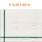 Telo per Pacciamatura  Bianco Quadrettato Tessuto Polipropilene Antistrappo - mt 60 x 3,30  H