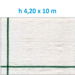 Telo per Pacciamatura  Bianco Quadrettato Tessuto Polipropilene Antistrappo - mt 10 x 4,20  H