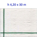 Telo per Pacciamatura  Bianco Quadrettato Tessuto Polipropilene Antistrappo - mt 30 x 4,20  H