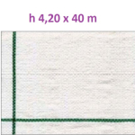 Telo per Pacciamatura  Bianco Quadrettato Tessuto Polipropilene Antistrappo - mt 40 x 4,20  H