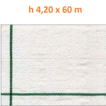 Telo per Pacciamatura  Bianco Quadrettato Tessuto Polipropilene Antistrappo - mt 60 x 4,20  H