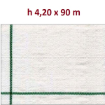 Telo per Pacciamatura  Bianco Quadrettato Tessuto Polipropilene Antistrappo - mt 90 x 4,20  H