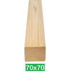 Morali Impregnati in Legno di Pino Nordico Impregnate- Trattati Classe III - 70x70 - H100cm