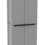 Armadio a 2 Ante Portascope con Scaffalino Interno a 4 Ripiani cm 68x37,5x163,5H