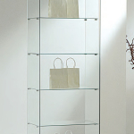 Vetrina Cristalli Temperati 60x40xh180cm LL OF618E Made in Italy