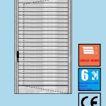 Persiana in Alluminio Arrotondata o Squadrata - 1 Anta Orientabile H1200xL900 mm - Profilo ITALFROM®