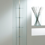 Vetrina Motorizzata con Ripiani Girevoli 40x40x187 cm LL OF418G Made in Italy