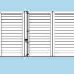 Persiana in Alluminio a Muro Squadrata - 4 Ante Orientabili H1200xL2600 mm - Profilo ITALFROM®