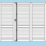 Persiana Porta-Finestra in Alluminio a Muro Squadrata - 4 Ante Orientabili H2200xL2600 mm - Profilo ITALFROM®