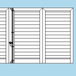 Persiana in Alluminio a Muro Squadrata 3 Ante Orientabili H1200xL2200 mm - Profilo ITALFROM®