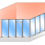 Box Modulare 2 Lati in Alluminio e Vetro Trasparente - 4x3 m - ITALFROM®