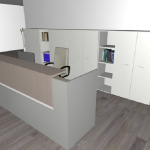 Composizione Mobili da Reception - Reception9 - Serie PUNTO Italfrom