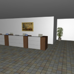 Composizione Mobili da Reception - Reception6 - Serie CARINA Italfrom