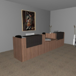 Composizione Mobili da Reception - Reception12 - Serie PUNTO Italfrom