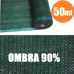 Rotolo  50mt Telone Ombreggiante Frangivista Verde -  H 150  - per Rete Metallica