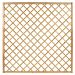 Pannello Grigliato Diagonale in Legno di Pino Impregnato per Giardino - cm150x180h