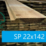 Perline Dogate in Legno di Pino Impregnate qualità A/B - LARGHEZZA 14,2 cm - SPESSORE 22 mm -  LUNGHEZZA 200 cm