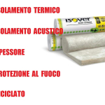 Pannello Arrotolato in Lana di Vetro (70mm) per Isolamento Termico / Acustico -12 mq - 2 Rotoli da 0,6x10 m - Italfrom