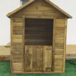 Casetta da Giardino per Bambini in Legno di Pino Impregnato - 124X113x154cm - Pavimento Incluso - ITALFROMBABY102