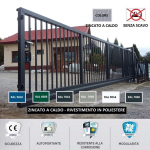 Cancello Scorrevole Autoportante Medio PI 130 Zincato a Caldo e Verniciato Lunghezza Fino Da 6 a 9 m
