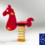 Cavallo a Molla in Polietilene per Parco Giochi per Bambini - ITALFROM®