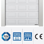 Portone Sezionale Standard con Struttura ad Effetto Legno a Cassettoni Italfrom Unipro