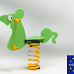 Topo a Molla in Polietilene per Parco Giochi per Bambini - ITALFROM®