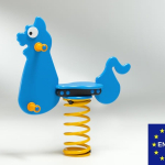 Gatto a Molla in Polietilene per Parco Giochi per Bambini - ITALFROM®