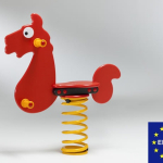 Pony a Molla in Polietilene per Parco Giochi per Bambini - ITALFROM®