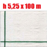 .Telo per Pacciamatura  Bianco Quadrettato Tessuto Polipropilene Antistrappo - mt 100 x 5,25  H