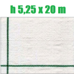 Telo per Pacciamatura  Bianco Quadrettato Tessuto Polipropilene Antistrappo - mt 20 x 5,25  H