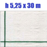 Telo per Pacciamatura  Bianco Quadrettato Tessuto Polipropilene Antistrappo - mt 30 x 5,25  H