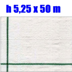 Telo per Pacciamatura  Bianco Quadrettato Tessuto Polipropilene Antistrappo - mt 50 x 5,25  H