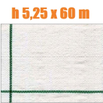 Telo per Pacciamatura  Bianco Quadrettato Tessuto Polipropilene Antistrappo - mt 60 x 5,25  H