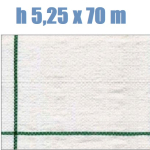 Telo per Pacciamatura  Bianco Quadrettato Tessuto Polipropilene Antistrappo - mt 70 x 5,25  H