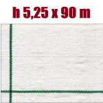 Telo per Pacciamatura  Bianco Quadrettato Tessuto Polipropilene Antistrappo - mt 90 x 5,25  H