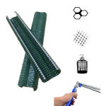 Confezione 1000 Punti Plastificati Verdi per Pinza Clippatrice da Giardino ITALFROM® - per Rete Metallica