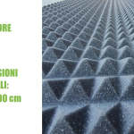 Pannello Piramidale Fonoassorbente in Poliuretano Espanso per Isolamento Acustico - 100x50xH3 cm