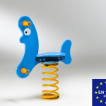 Banana Blu a Molla in Polietilene per Parco Giochi per Bambini - ITALFROM®