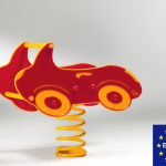 Auto 2P a Molla in Polietilene per Parco Giochi per Bambini - ITALFROM®