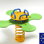 Quadrifoglio Small a Molla in Polietilene per Parco Giochi per Bambini - ITALFROM®